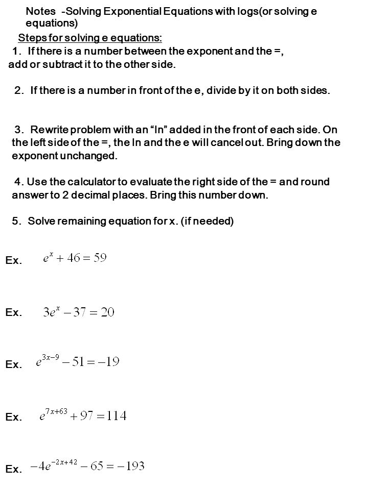 Algebra Examples